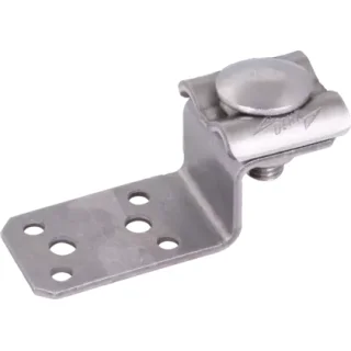 Anschlusslaschen Edelstahl V2A mit Doppelüberleger