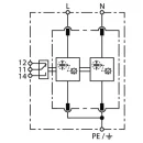 DEHNventil DV M2 TN 255 FM Kombi-Ableiter Typ 1 + 2 + 3 Schaltplan