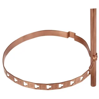 Leitungshalter Sickenschelle in Kupfer