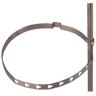 Leitungshalter Sickenschelle in Edelstahl VA