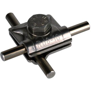 Mehrfach Verbindungsklemme m. Federring NIRO Rd 8-10mm