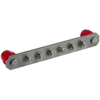 PA-Schiene o. Abdeckung NIRO 6 Anschlüsse